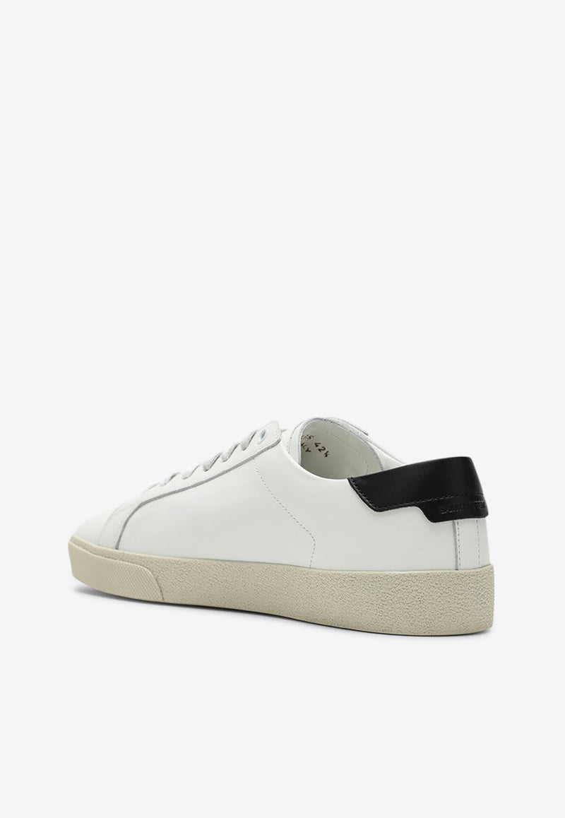 Saint Laurent SL/06 Leather Low-Top Sneakers White 610685AABEE/Q_YSL-9061