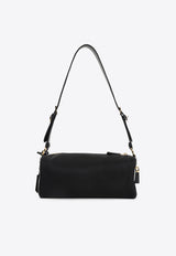 Medium Re-Nylon and Leather Shoulder Bag