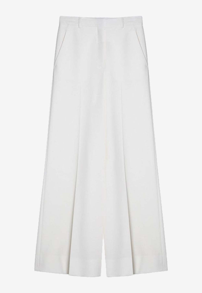 Stella McCartney Wide-Leg Wool Pants Cream 6402063CU704/P_STELL-9200