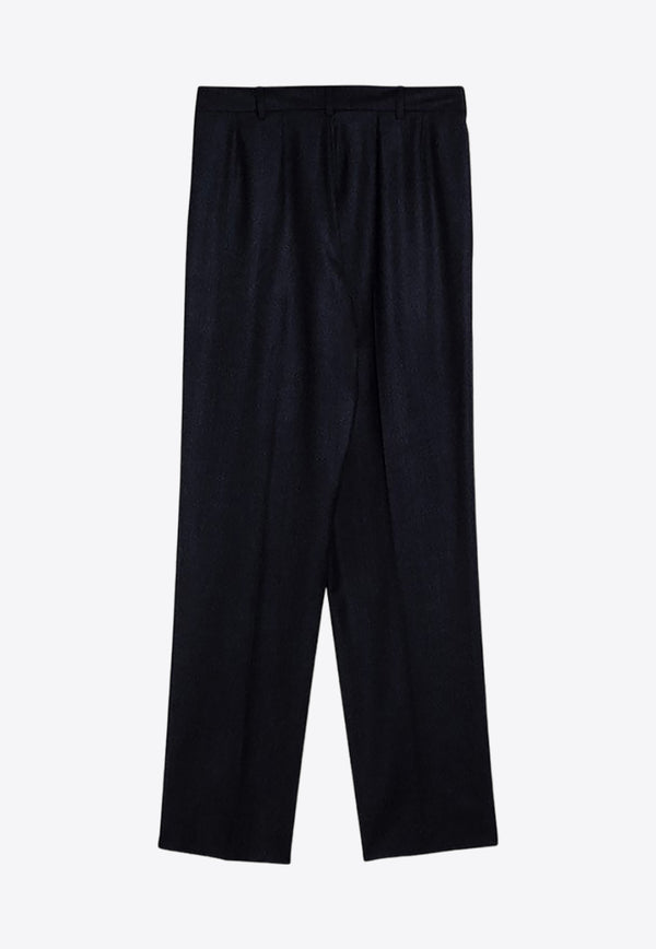 Stella McCartney Straight-Leg Wool Pants Blue 6402183CU703/P_STELL-4000