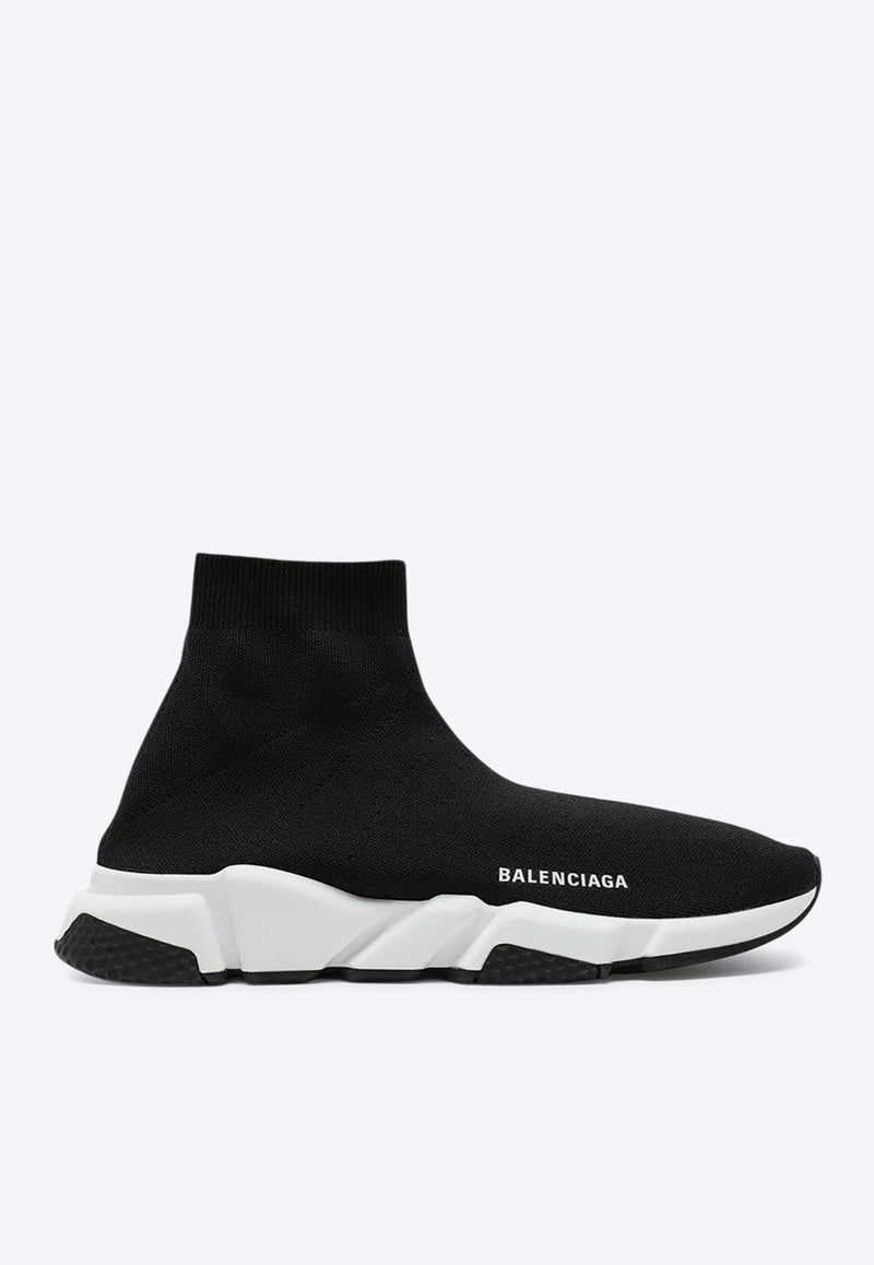 Balenciaga Speed Stretch Knit High-Top Sneakers Black 645056W2DBQ/P_BALEN-1015