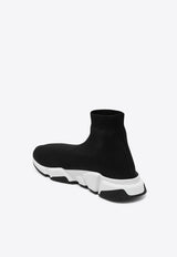 Balenciaga Speed Stretch Knit High-Top Sneakers Black 645056W2DBQ/P_BALEN-1015