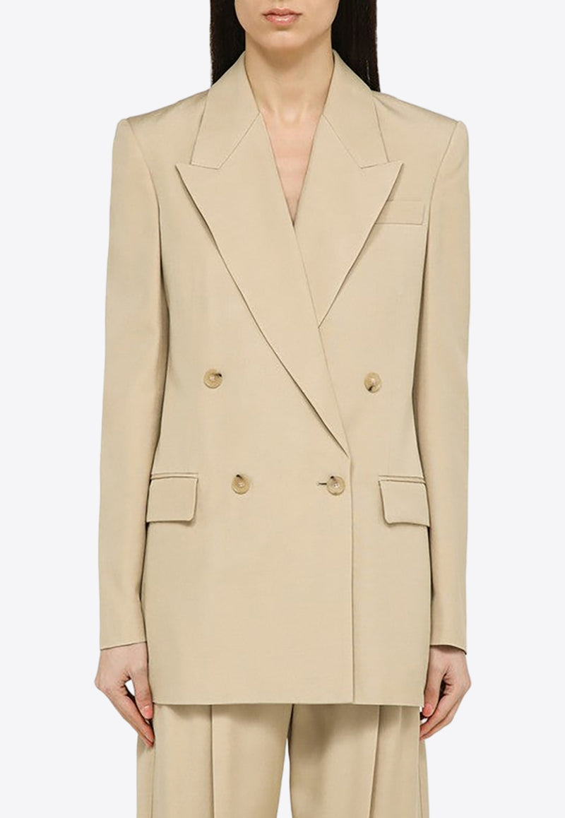 Stella McCartney Double-Breasted Buttoned Blazer Beige 6500873DU701/O_STELL-2600