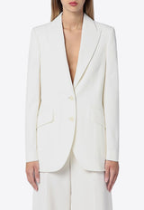 Stella McCartney Single-Breasted Wool Blazer Ivory 6500963CU704/P_STELL-9200