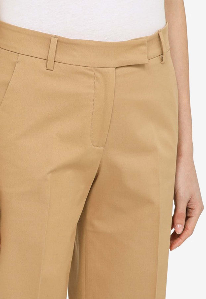 Quelledue Turn-Up Flared Pants Beige 65254/O_QUELD-18