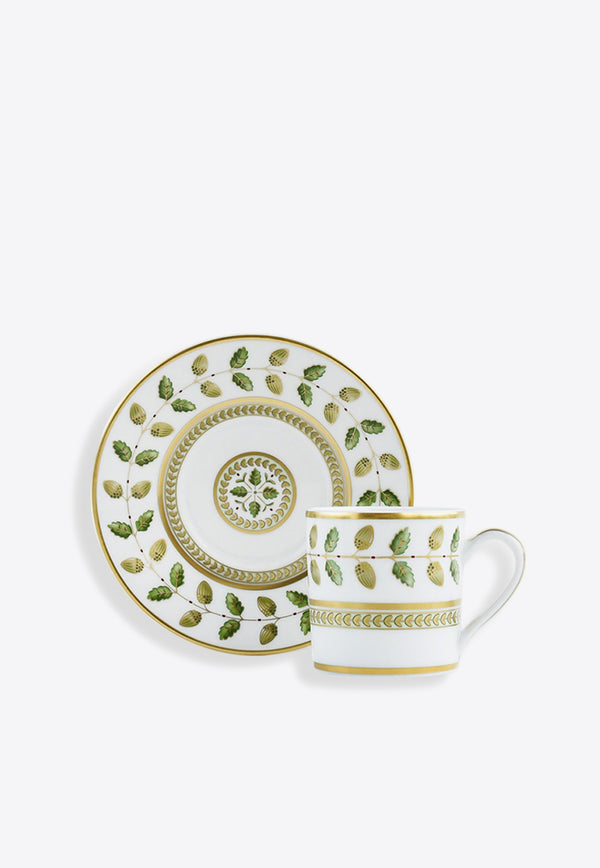 Bernardaud Constance Coffee Cup and Saucer White 0657 / 79