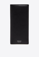 Salvatore Ferragamo Long Bi-Fold Wallet 661331 FLORENCE 770106 NERO