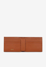 Salvatore Ferragamo Gancini Bi-Fold Wallet in Grained Leather Cognac 661451 MICRO GANCIO 775645 NEW COGNAC