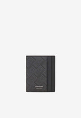 Salvatore Ferragamo Logo Monogram Bi-Fold Cardholder Black 661586 MONOGRAM 780333 NERO/GRIGIO