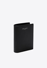 Saint Laurent Logo Embossed Bi-Fold Wallet Black 668726BTY0N/O_YSL-1000