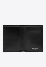 Saint Laurent Tiny Cassandre Leather Cardholder Black 6687361JB0E/Q_YSL-1000