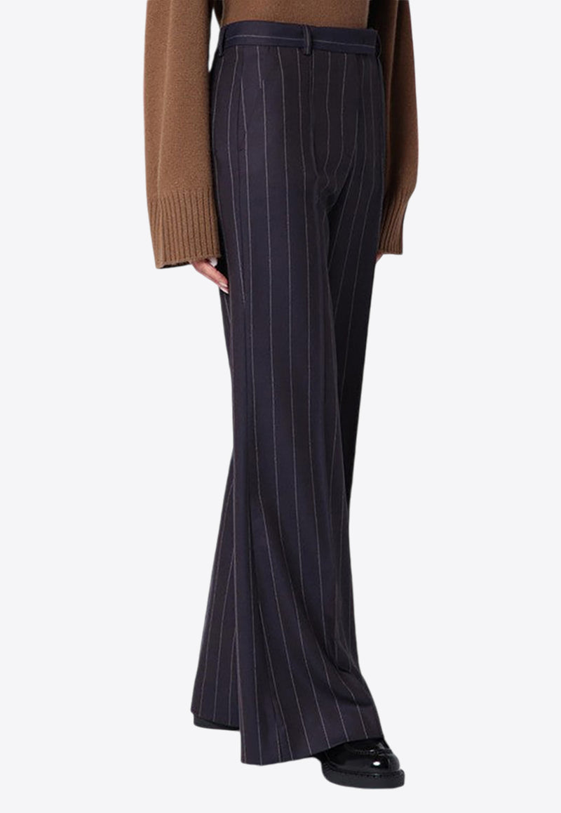 Quelledue Pinstripe Wool-Blend Tailored Pants Blue 67350731/P_QUELD-99