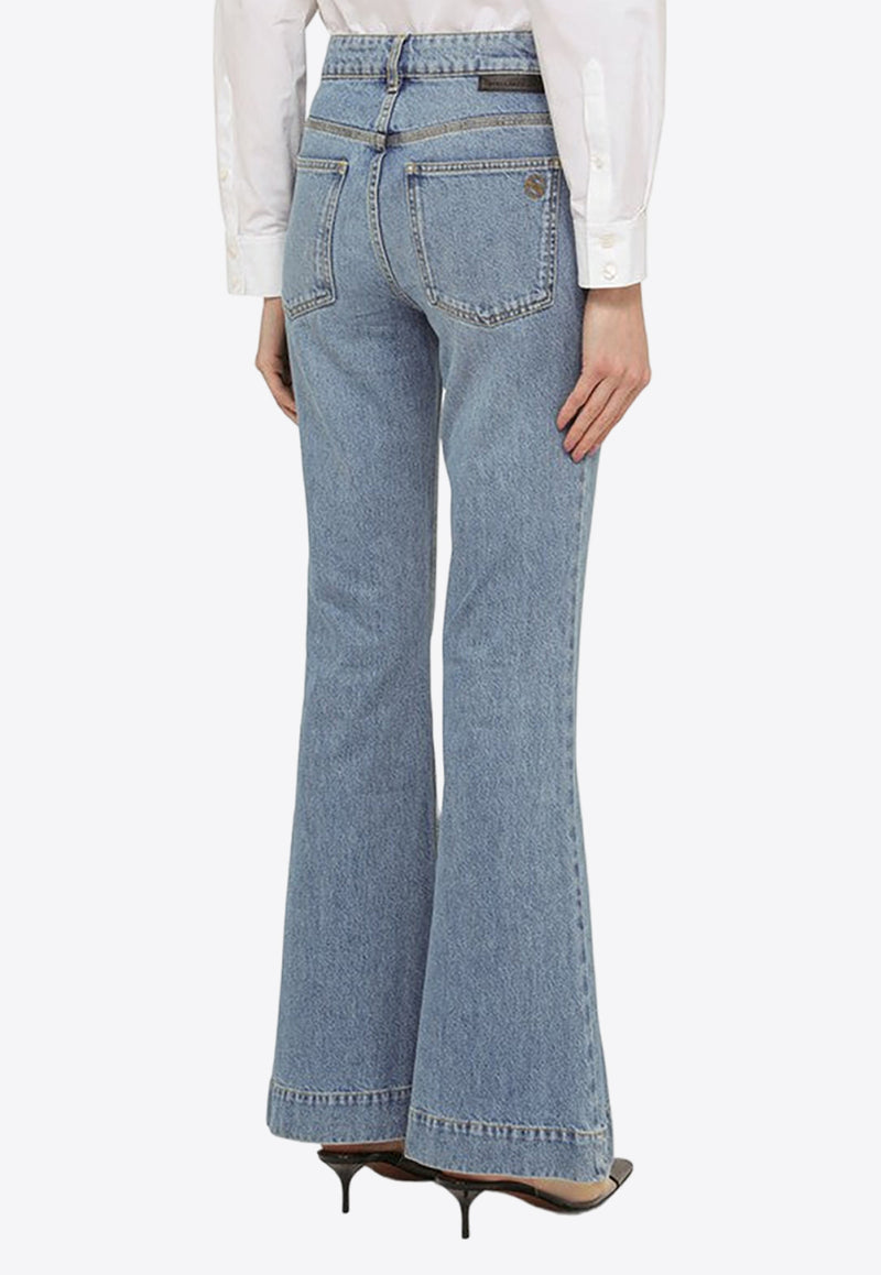 Stella McCartney Mid Vintage Wide-Leg Jeans Blue 6D01813SPH56/O_STELL-4599