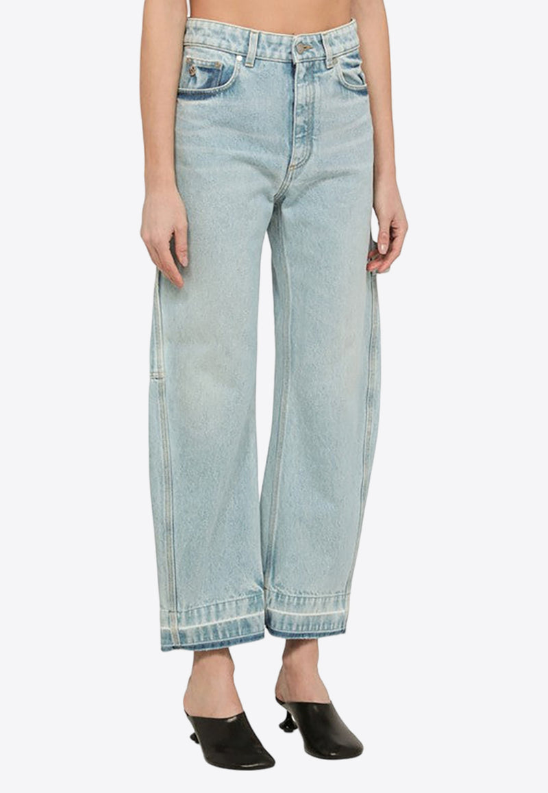 Stella McCartney Basic Wide-Leg Mid-Rise Jeans 6D02433SPH62/O_STELL-4699