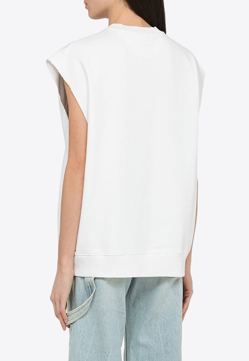 Stella McCartney Logo-Patch Sleeveless Top 6J02603SPY55/O_STELL-9000