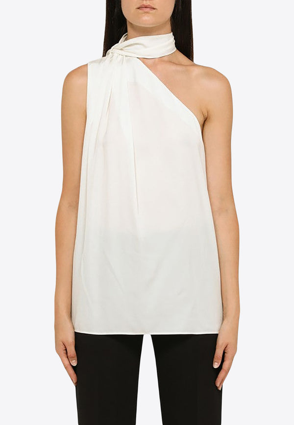 Stella McCartney One-Shoulder Sleeveless Top Cream 6T01503CU351/N_STELL-9200