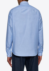 Valentino VLogo Long-Sleeved Shirt Light Blue 6V3ABQ35AL2 C43