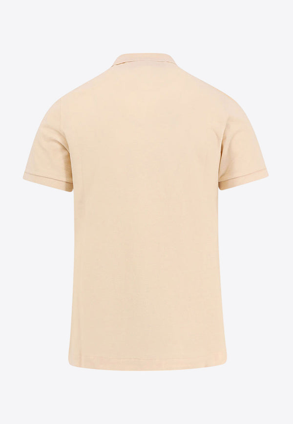 Valentino VLogo Short-Sleeved Polo T-shirt Beige 6V3MH03UAQ7 581