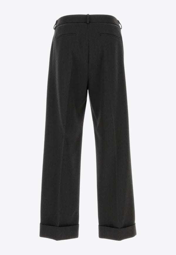 Valentino Tailored Straight Pants Gray 6V3RBJ708JM 113