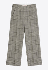 Valentino Houndstooth Wool Pants Gray 6V3RBJ70AKL QT9