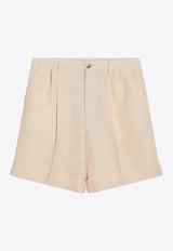 Valentino Bermuda Shorts with Turn-Ups Beige 6V3RDE30AKJ/Q_VALE-581