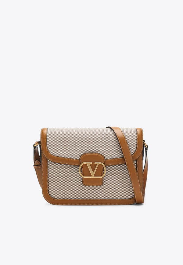 Valentino 9TO5 VLogo Canvas Crossbody Bags Beige 6W2B0R15CJP/Q_VALE-REK