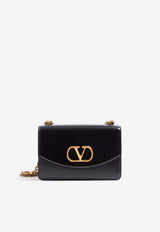 Valentino Vain Shiny Leather Crossbody Bag Black 6W2B0R16GCB 0NO