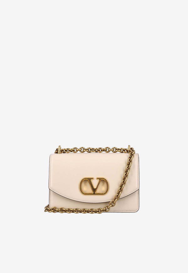 Valentino Small Vain Leather Shoulder Bag Off-white 6W2B0R17GCB REN