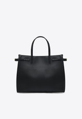 Valentino Medium Antibes Leather Tote Bag Black 6W2B0R19CVC/Q_VALE-0NO