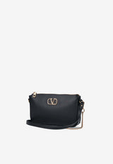 Valentino VLogo Signature Leather Shoulder Bag Black 6W2P0AA9MIM 0NO