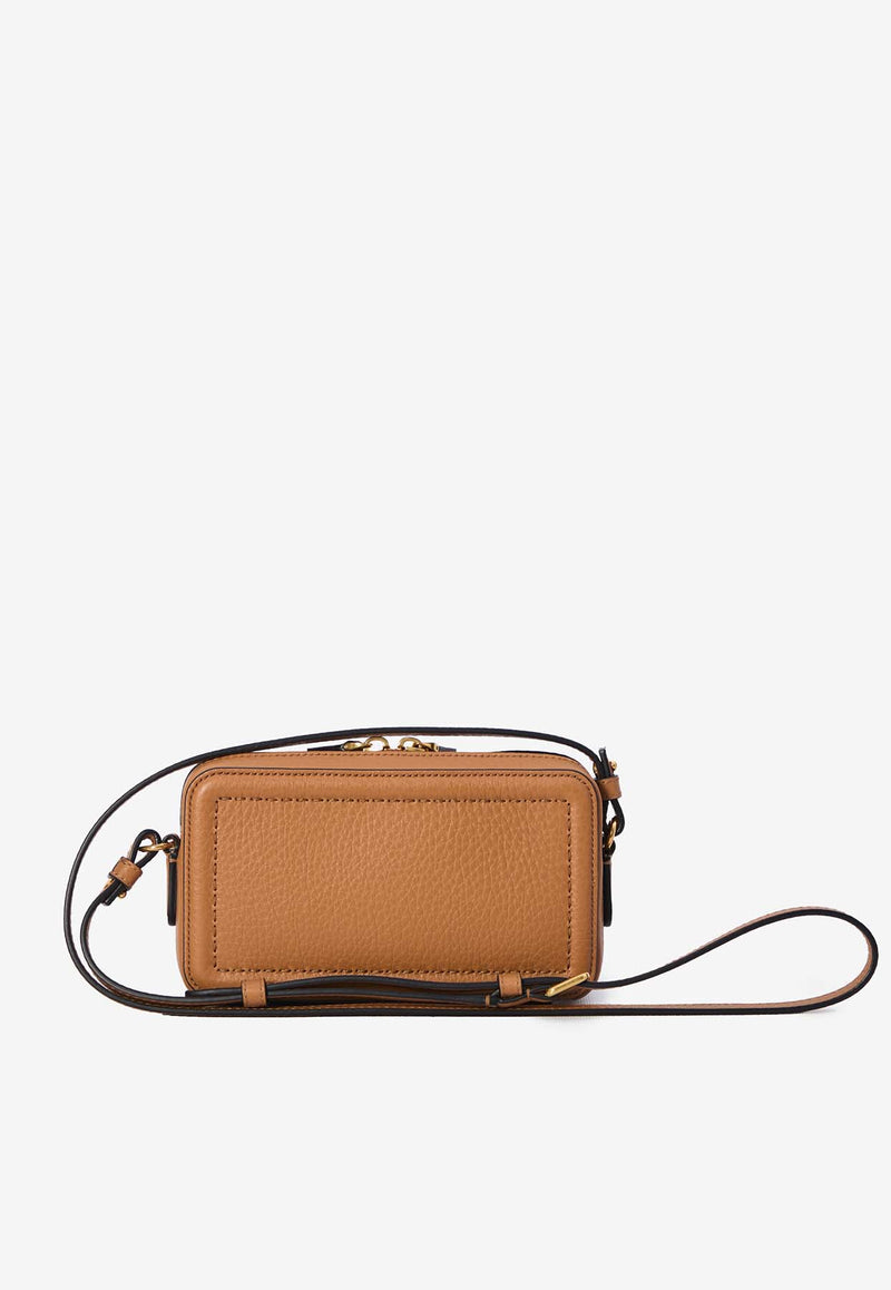 Valentino Mini Alltime Leather Crossbody Bag Almond 6W2P0AI5-RZR-KEL