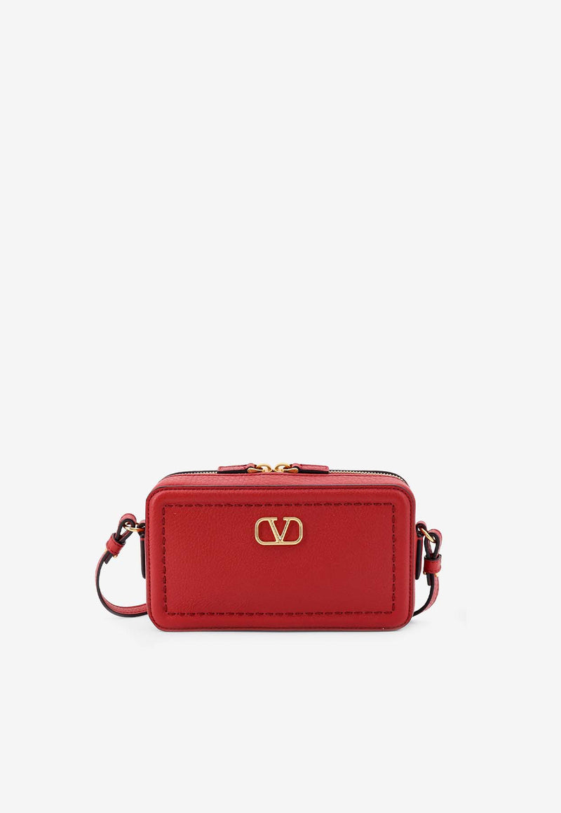 Valentino Mini Alltime Leather Shoulder Bag Red 6W2P0AI5RZR_0RO