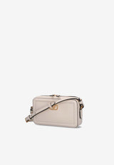 Valentino Mini Alltime Grained Leather Shoulder Bag Ivory 6W2P0AI5RZR 098