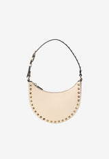 Valentino Mini Rockstud Grained Leather Hobo Bag Ivory 6W2P0AI7VSH I16