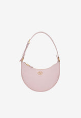 Valentino Mini VLogo Grained Leather Hobo Bag Pink 6W2P0AK3SNP 16Q