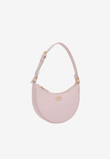 Valentino Mini VLogo Grained Leather Hobo Bag Pink 6W2P0AK3SNP 16Q