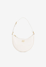 Valentino Mini VLogo Grained Leather Hobo Bag Ivory 6W2P0AK3SNP I16