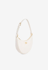 Valentino Mini VLogo Grained Leather Hobo Bag Ivory 6W2P0AK3SNP I16