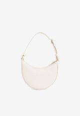 Valentino Mini VLogo Grained Leather Hobo Bag Ivory 6W2P0AK3SNP I16