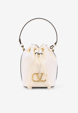 Valentino Mini VLogo Signature Bucket Bag White 6W2P0Z44VNL_098