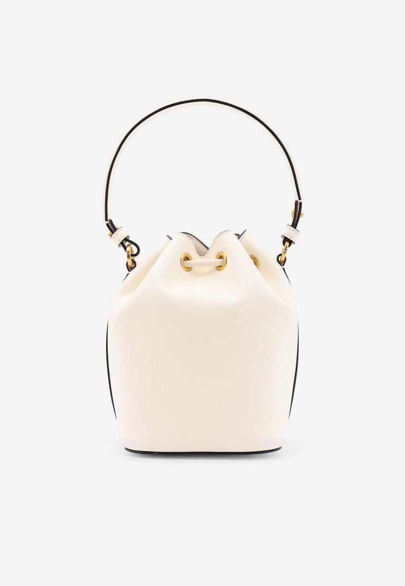 Valentino Mini VLogo Signature Bucket Bag White 6W2P0Z44VNL_098