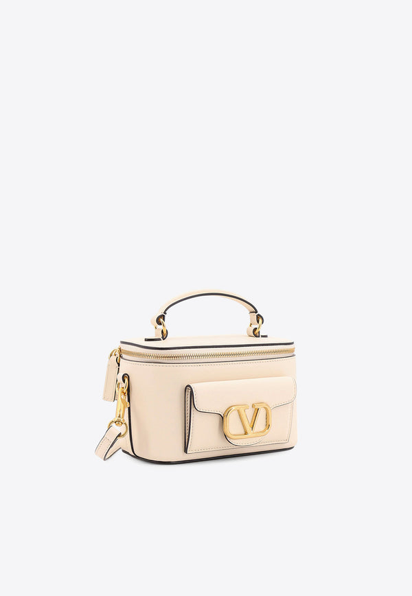 Valentino Mini Locò VLogo Crossbody Bag Ivory 6W2P0Z86ZXL_I16