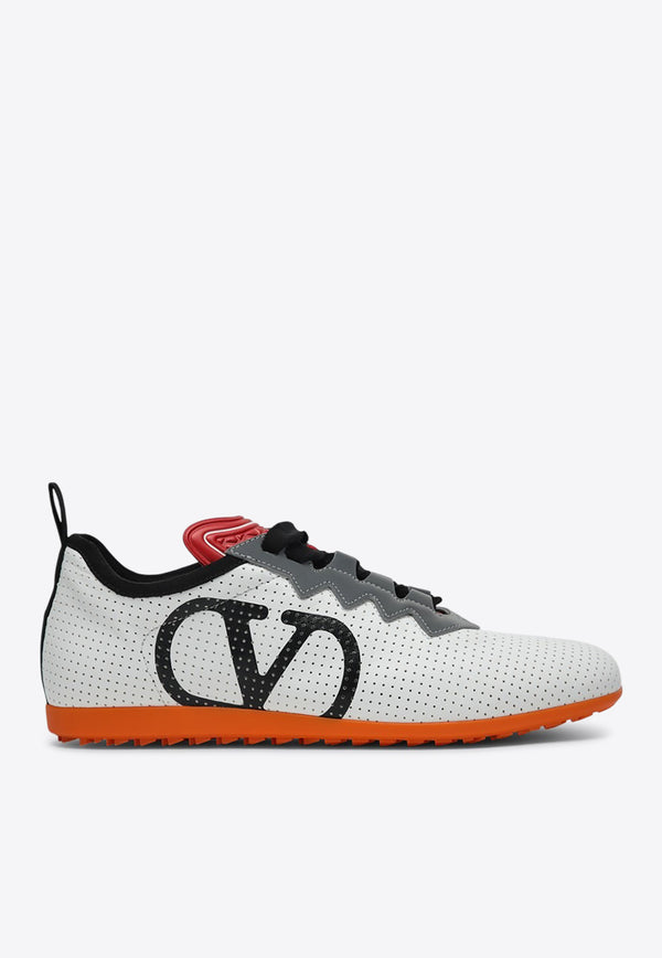 Valentino Chromathon Low-Top Sneakers in Perforated Leather  White 6W2S0LL5XBM/Q_VALE-9K0