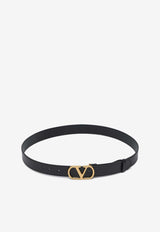 Valentino Vlogo Signature Leather Belt 6W2T0SM3IYR/Q_VALE-0NO