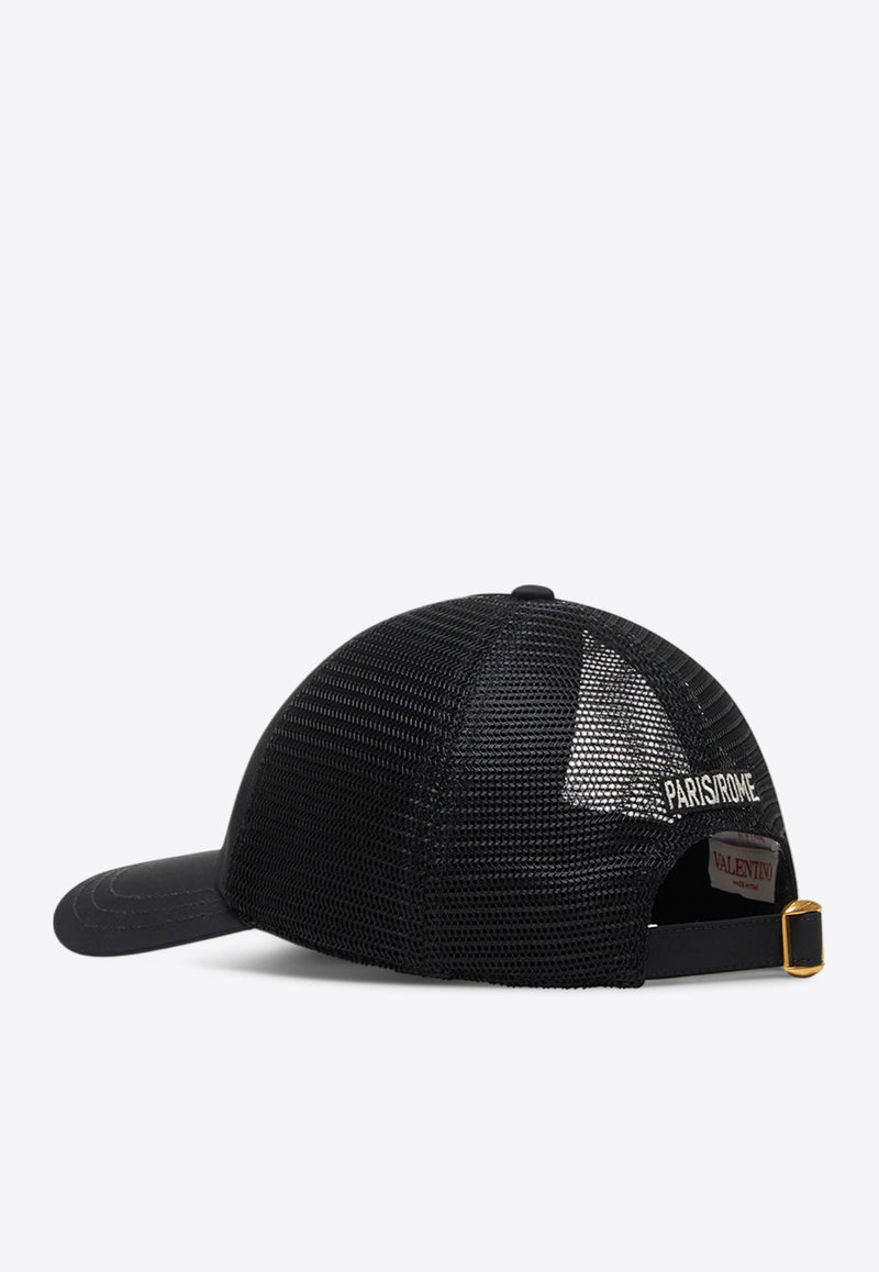 Valentino Chez Logo Trucker Cap Black 6Y2HDA41ALZ RES