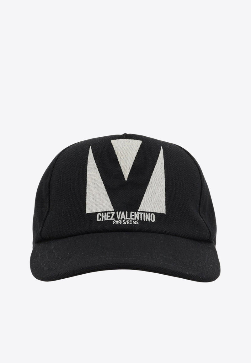 Valentino Chez Logo Baseball Cap Black 6Y2HDA41WGJ 0NA