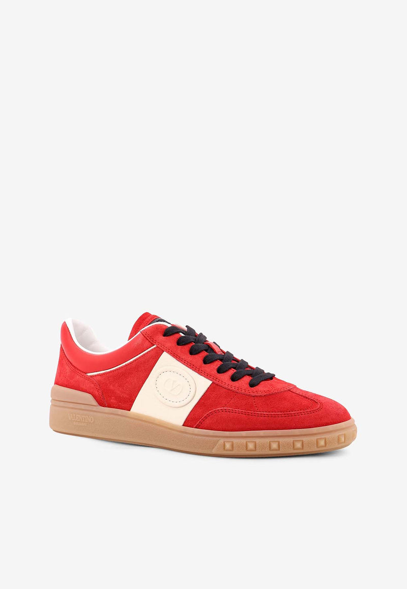 Valentino Upvillage Suede Low-Top Sneakers Red 6Y2S0H77LAL_RJA