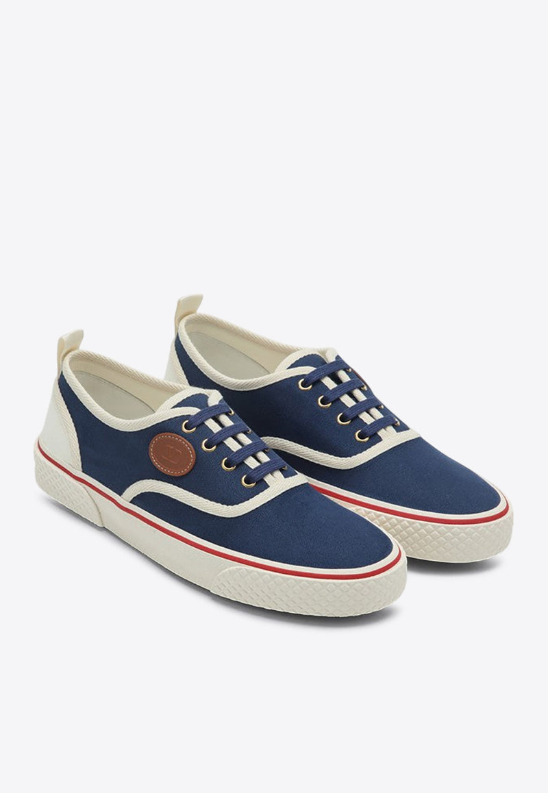 Valentino Nojoke Low-Top Canvas Sneakers Blue 6Y2S0J87YGT/Q_VALE-QZZ