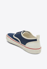 Valentino Nojoke Low-Top Canvas Sneakers Blue 6Y2S0J87YGT/Q_VALE-QZZ