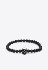 Alexander McQueen Skull Pearl Bracelet Black 7069791AAIX/Q_ALEXQ-1010